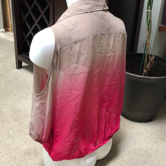 Ombré chiffon top - Picture 3 of 3